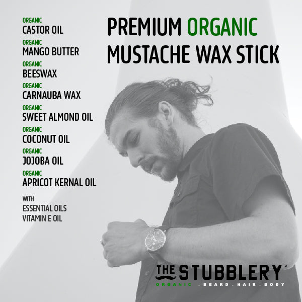 Minted: Stache Stick (0.15 oz) - Organic Ingredients